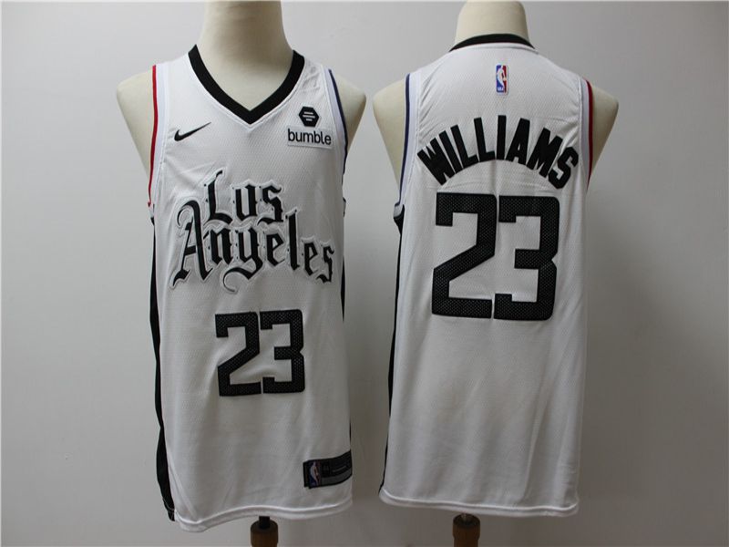 Men Los Angeles Clippers 23 Williams White Game Nike NBA Jerseys